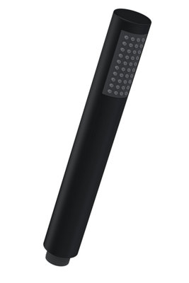 Balterley Contemporary Easyclean Round Single Function Shower HandsetMatt Black from B&Q