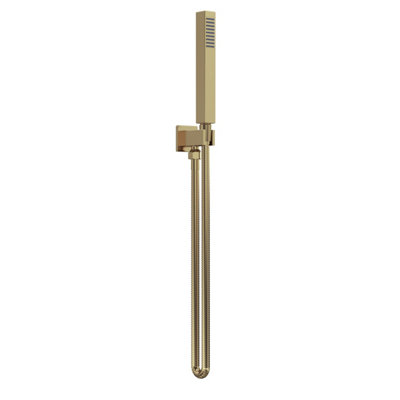 Balterley Square  Outlet ElbowParking Bracket & Shower HandsetBrushed Brass from B&Q