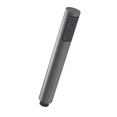 Balterley Contemporary Easyclean Round Single Function Shower HandsetBrushed Pewter from B&Q