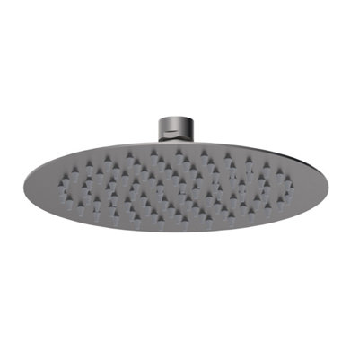 Balterley Square Fixed Head200mmBrushed Pewter from B&Q