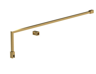 Balterley Wetroom Accessories Screen Support Bar KitBrushed Brass from B&Q