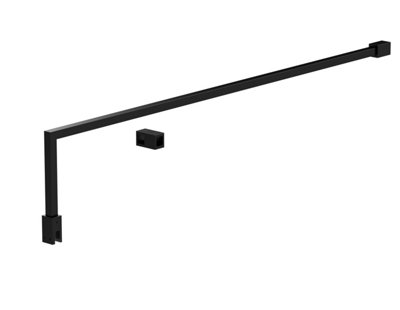 Balterley Wetroom Accessories Screen Support Bar KitSatin Black from B&Q