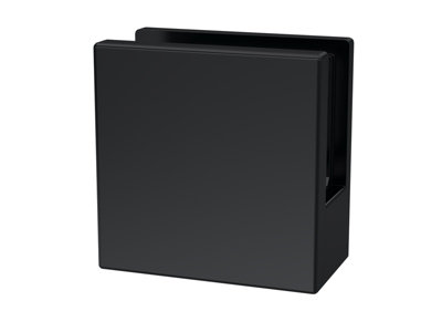 Balterley Wetroom Accessories Screen Support Foot & Wall Bracket - Satin Black