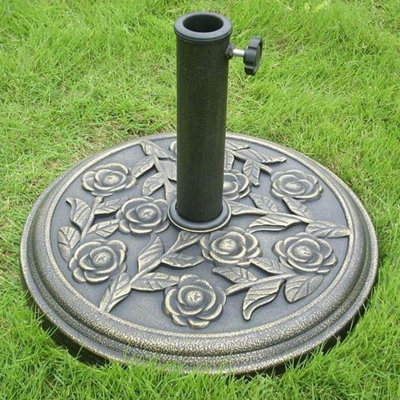 9Kg Parasol Base Cast Iron EffectSecure And Robust DesignAdjustableDiameter: Approx. 45Cm - from B&Q