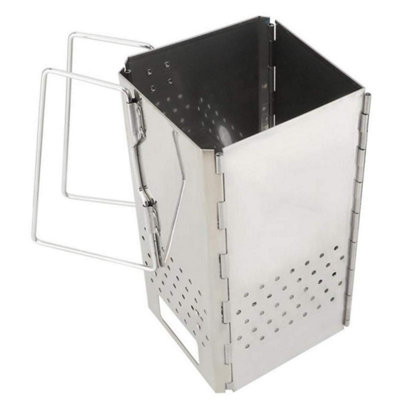 Chimney Starter With Bottom HolesKitchen Barbecue AccessoriesCharcoal Briquette Lumpwood StarterIgnites Quickly