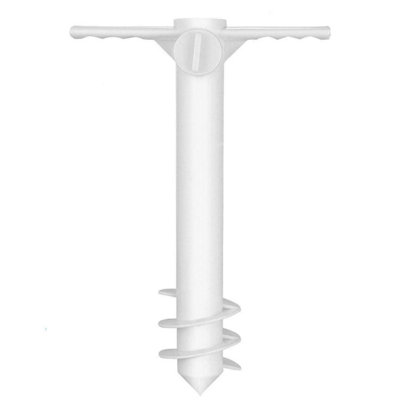 Beach Umbrella Anchor Spiral Screw Sand Anchor Adjustable Holder Heavy Duty Portable from B&Q
