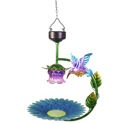  - Hanging Seed Nut Tray Feeders Feeding StationWild Bird Bath FeederSolar PoweredDurable & DecorativeEasy To Hang & Feed