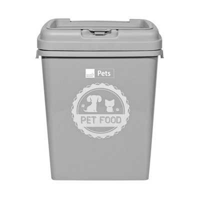 40L Airtight Pet Food Container 15Kg Dry Food Storage Bin With Locking Lid Scoop For Dog Cat Bird And Fish Food from B&Q