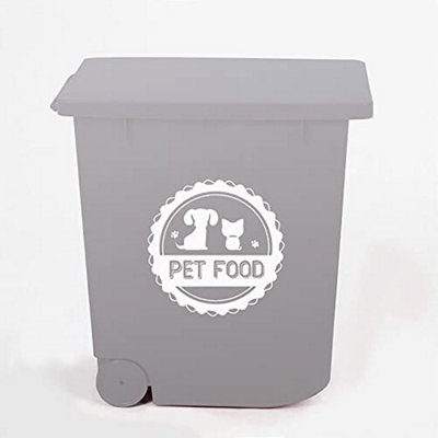 20L Airtight Pet Food ContainerAnimal Dry Food Dispenser BinFlip Top Locking System With Rolling Wheels- Perfect For Storing from B&Q