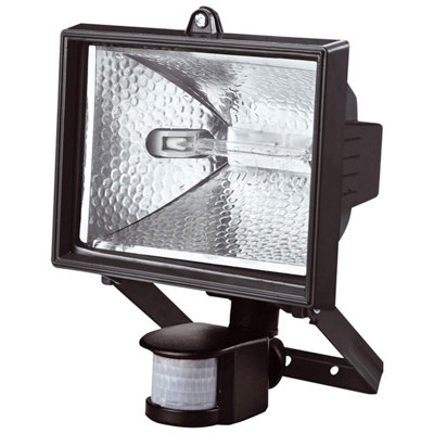 400W Reflective Halogen Infrared Detector Triggers LightShatter Proof GlassWith Security Pir Motion Sensor from B&Q