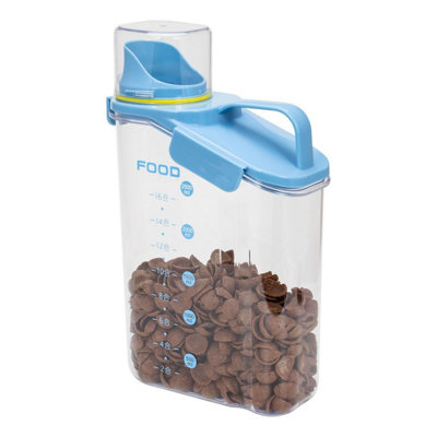 2.8L Airtight Food Storage Container Plastic Food Storage With A Clear See-Through DesignMess-Free Pouring from B&Q