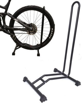 Bike Floor Stand Freestanding Upright Bicycle Parking Storage Rack Space Saving Indoor And Garage Stand Fits Mountain from B&Q