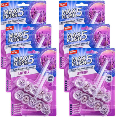 Toilet Rim Block Cleaner Twin Pack Anti Limescale Foaming Action Tropical Blossom Freshness Lasts Up To 4 Weeks from B&Q