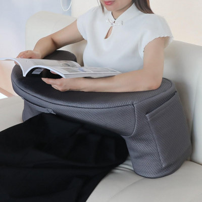 Memory Foam Soft Desk Pillow With Arm Supports Extra Large Reading & Lap Pillow Comfortable Office Companion With Side Pockets from B&Q