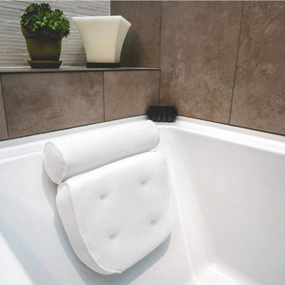 Spa Bath Pillow With Suction CupsSupportive And Comfortable Headrest For Bathing from B&Q
