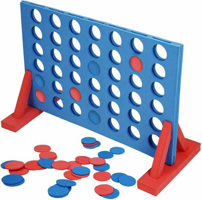 Giant Eva Foam Connect 4 Game For Indoor & Outdoor Fun Lightweight And Durable For Parties from B&Q