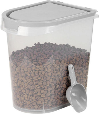 20L Airtight Pet Food Storage Container With Scoop Bpa-Free Stackable Dispenser For Dry Dog Cat Bird Food & Treats from B&Q