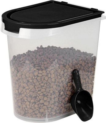 36L Airtight Pet Food Storage Container With Scoop & Wheels Bpa-Free Bulk Dispenser For Dry Dog Cat Food & Treats from B&Q