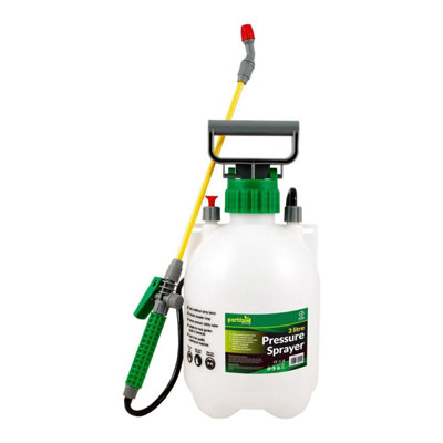 3L Manual Pressure Garden Sprayer With Adjustable Nozzle And Trigger Lock For Plants Weed Killer Patio Cleaning from B&Q