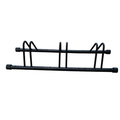  - Freestanding 3 Bike Rack Steel Floor Stand For Mountain Road Bikes Space Saving Organizer For Garage And Outdoor