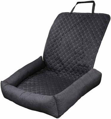  - Dog Car Seat Booster Bed For Small Pets Travel Carrier With Safety Straps Washable Non Slip Cushion For Cats And Dogs
