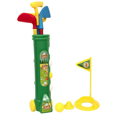 Childrens Golf Play Set With Caddy Clubs And Balls Outdoor Sports Game For Kids Fun Learning Toy For Toddlers Boys Girls