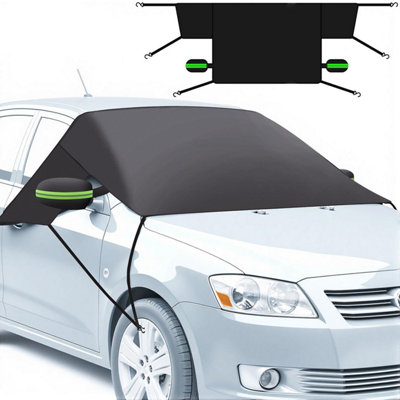 Car Windscreen Cover For Winter 600D Oxford Frost Ice Snow Protector Leakproof Windshield Fits Cars Suvs And Vans from B&Q