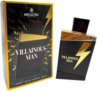 Reflected Fragrances Villainous Man Eau De Cologne 100Ml Long Lasting Masculine Scent Luxury Everyday Perfume Gift For Him from B&Q