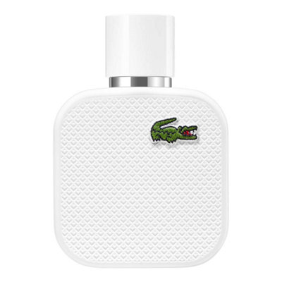 Lacoste L1212 Blanc White Eau De Toilette For Men Fresh Woody Scent With Grapefruit Cardamom Leather And Cedarwood from B&Q