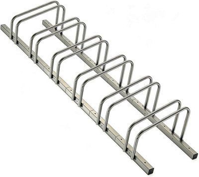 6 Bike Storage Rack Modular Metal Bicycle Parking Stand Wall Or Floor Mounted Secure Space Saving Holder For Garage from B&Q