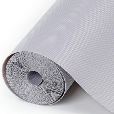 Non Adhesive Drawer And Shelf Liner Roll Eva Waterproof Non Slip Cabinet Mat Food Safe Fridge Liner Clear from B&Q