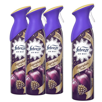  - Odour Eliminating Air Freshener Spray Sugar Plum Long Lasting Home Fragrance For Bathroom Kitchen Pack Of 3