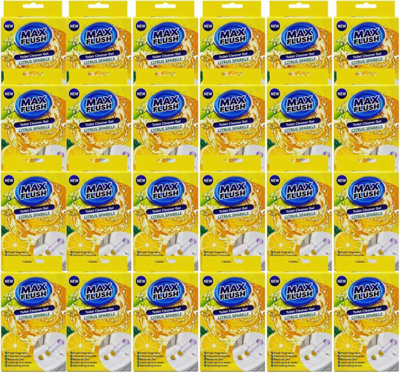 Toilet Cleaner Gel Block 45Ml Citrus Sparkle Automatic Toilet Freshener Limescale Remover Long Lasting Hygiene Pack Of 24 from B&Q