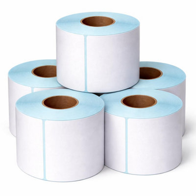 Direct Thermal Label Rolls 4X6 Shipping Labels 100X150mm Strong Adhesive Barcode Postage Printer Labels Pack Of 5 from B&Q