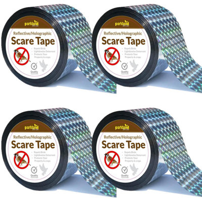Reflective Bird Scare Tape 106M Ribbon Bird Deterrent For Garden Balcony Crop Protection Pack Of 4 from B&Q