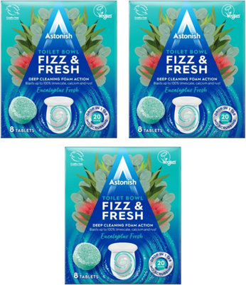  - Toilet Cleaning Tablets Pack Of 3 Eucalyptus Deep Clean Toilet Bowl Cleaner Pack Of 3