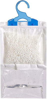 Wardrobe Hanging Dehumidifier Moisture Absorber Condensation And Damp Remover Rose Scent For Closets Pack Of 30 from B&Q