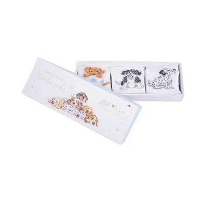 Wrendale Designs White/Grey Little Paws Baby Socks Set - Image 4