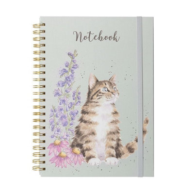 Wrendale Designs Cat And Floral Design A4 Notebook - Multicoloured - Image 5