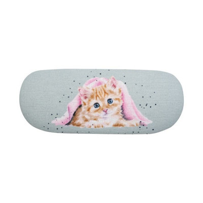 B&Q -  Cat Illustrated Glasses Case With Linen Lining And Matching Cleaning Cloth16 X 3.5 X 6 Cm - Image 5