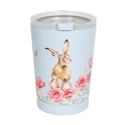 B&Q -  Illustrated Stainless Steel Travel Cup320MlScrew-On Lid With Flip-Top CapChoice Of Animal Design