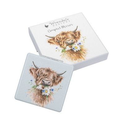 Wrendale Designs 'Daisy Coo' Cow Compact Mirror Christmas Stocking Filler Gift - Image 6