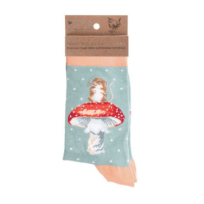 Wrendale Designs Illustrated Animal Socks For Women - Choice Of Design M - Red - Image 5