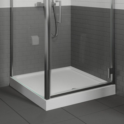 Affine Hydrolux Easy Plumb Square Shower Tray 700 X 700mm With Waste from B&Q