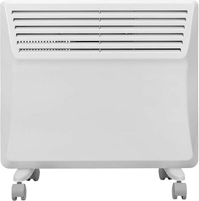 Devola Electric Panel Heater Wall Mounted Radiator 500W Low Energy Efficient Floor Or Wall Mount Adjustable Thermostat & Timer from B&Q