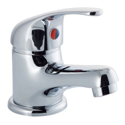  - Luxury Modern Sleek Mini Mono Basin MixerChrome