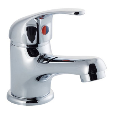 GravaHaus Luxury Modern Standard Mono Basin MixerChrome from B&Q