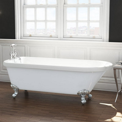 GravaHaus Luxury 1780mm Traditional Single Ended Bath from B&Q