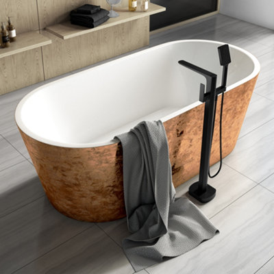 GravaHaus Luxury Freestanding Bathtub 1695X795Copper from B&Q