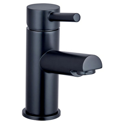 Luxury Modern Mini Mono Basin MixerBlack from B&Q